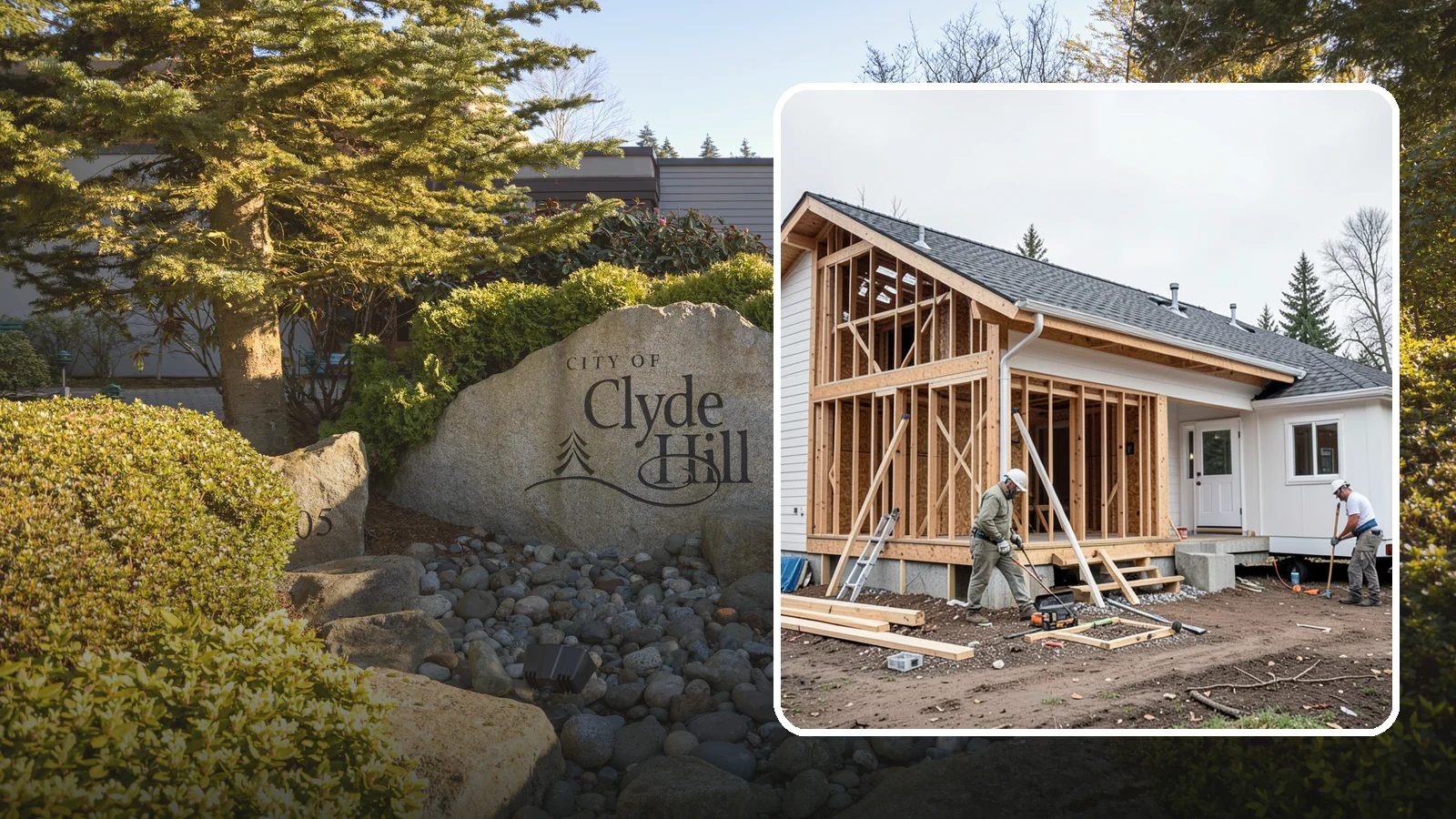 Attached ADU Construction in Clyde Hill, King County, WA - Attached ADU construction that adds a connected living unit to your existing Western Washington home.