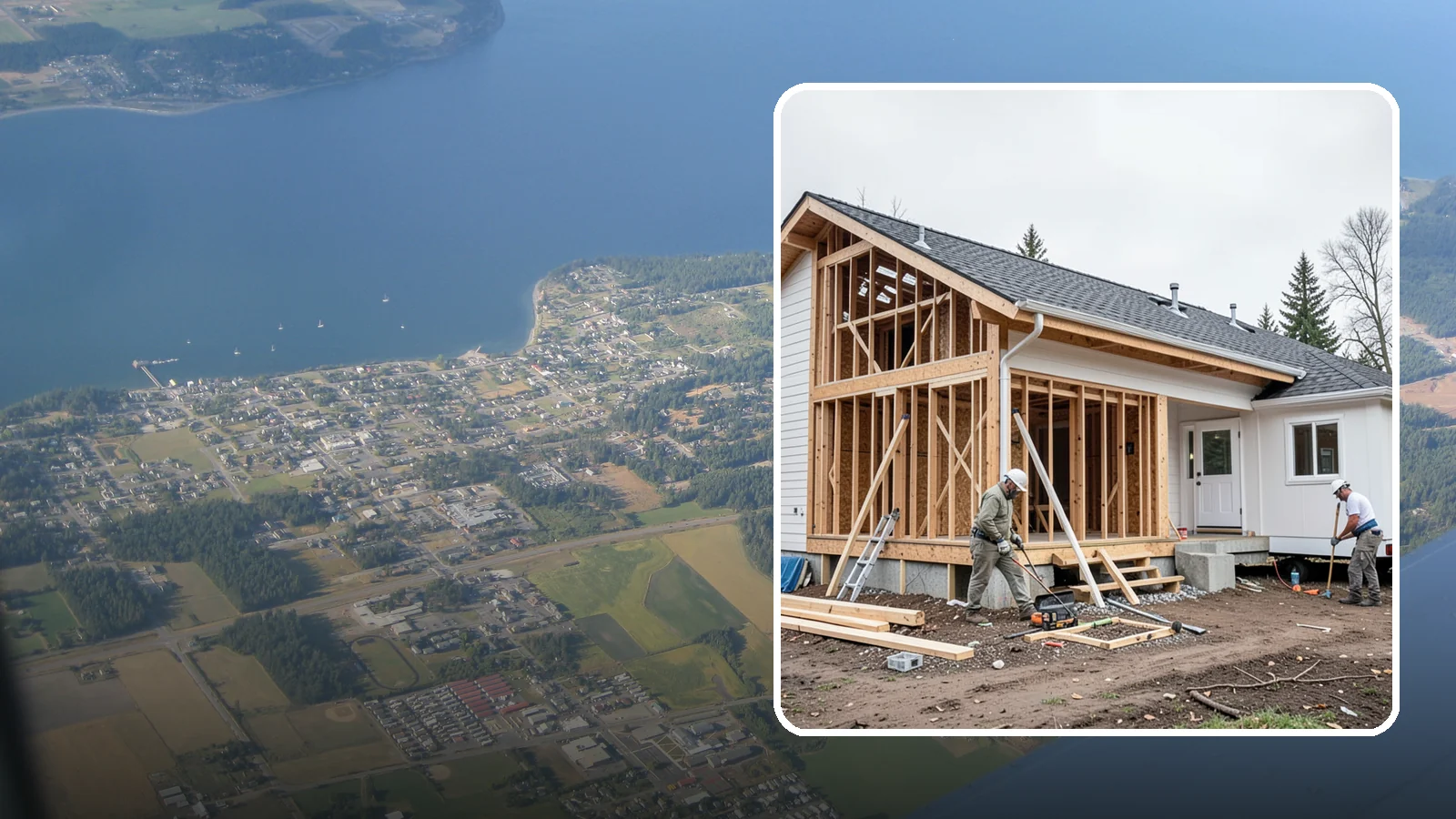 Attached ADU Construction in Coupeville, Island County, WA - Attached ADU construction that adds a connected living unit to your existing Western Washington home.