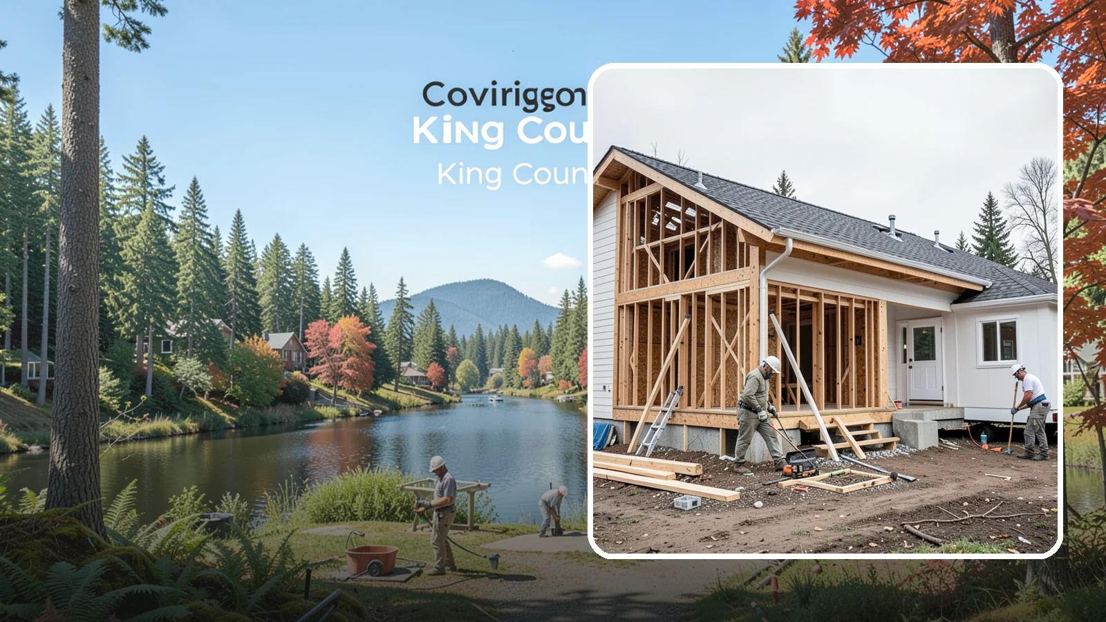 Attached ADU Construction in Covington, King County, WA - Attached ADU construction that adds a connected living unit to your existing Western Washington home.