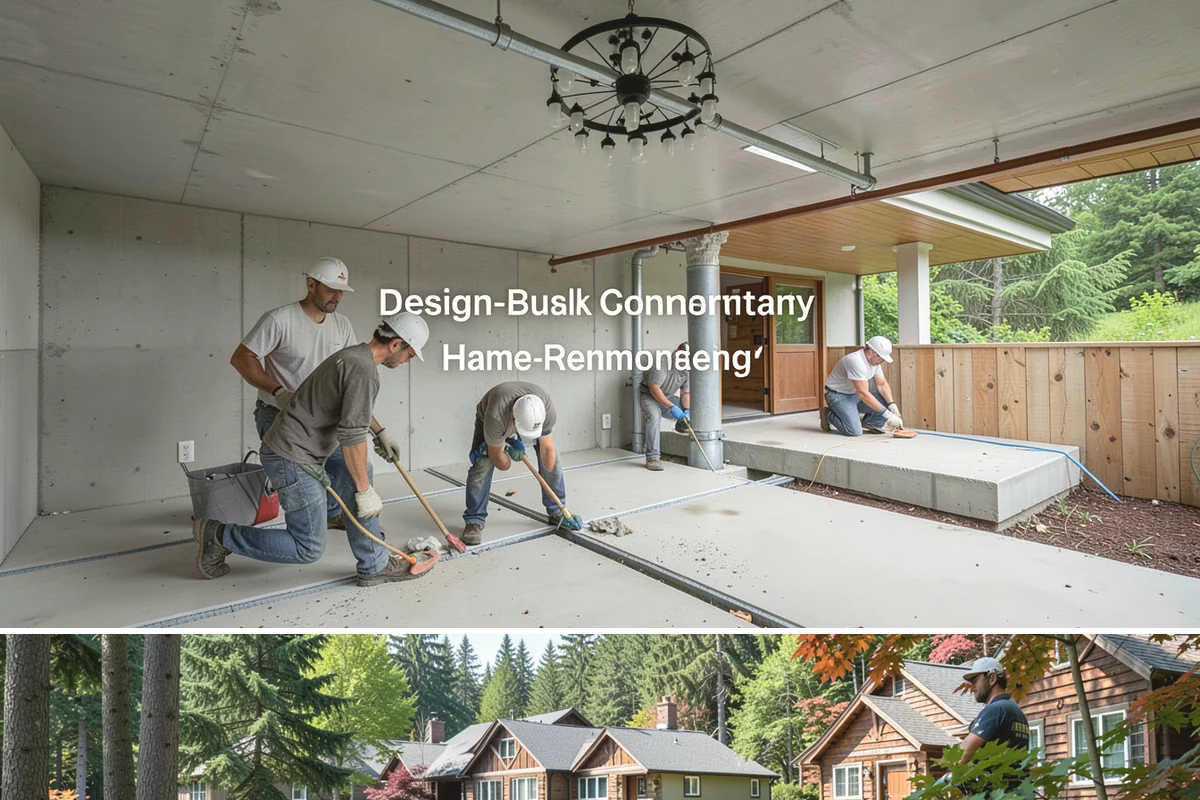 Attached ADU Construction in Edgewood, Pierce County, WA - Attached ADU work involves some exterior tie-in, so scheduling the connection during drier weather keeps the existing home...