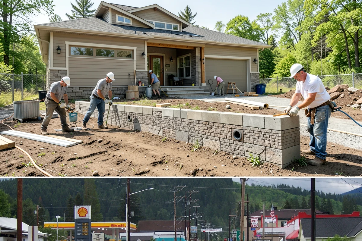 Attached ADU Construction in Granite Falls, Snohomish County, WA - Attached ADU work involves some exterior tie-in, so scheduling the connection during drier weather keeps the existing home...