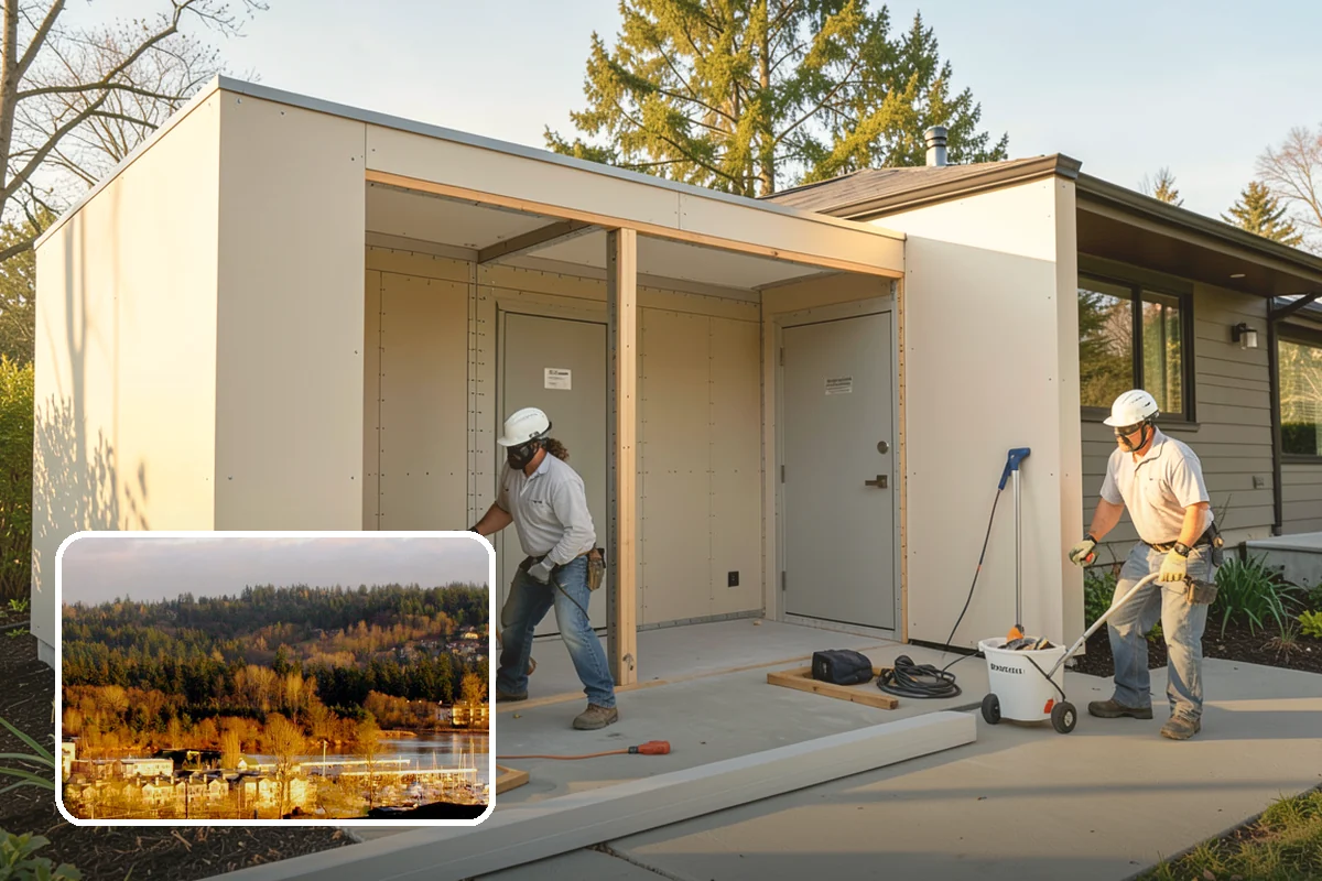 Attached ADU Construction in Kenmore, King County, WA - Efficient use of your existing structure