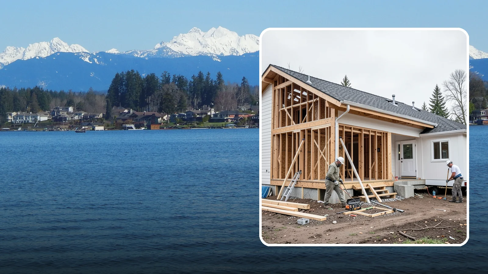 Attached ADU Construction in Lake Stevens, Snohomish County, WA - Attached ADU construction that adds a connected living unit to your existing Western Washington home.