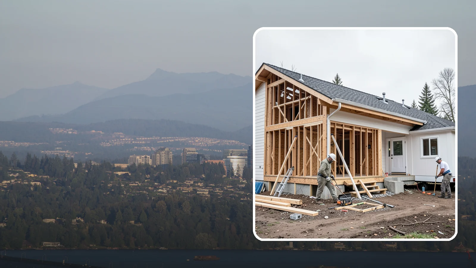 Attached ADU Construction in Medina, King County, WA - Attached ADU construction that adds a connected living unit to your existing Western Washington home.