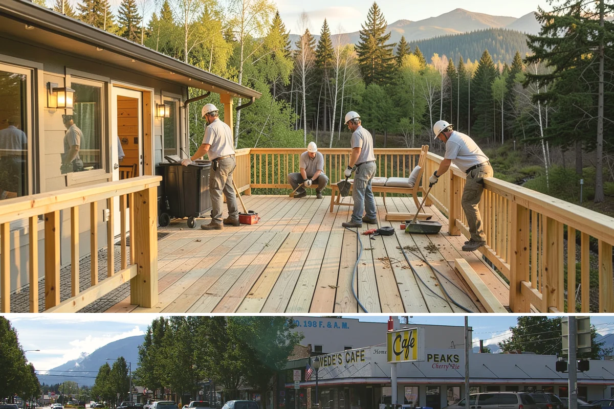 Attached ADU Construction in North Bend, King County, WA - Attached ADU work involves some exterior tie-in, so scheduling the connection during drier weather keeps the existing home...
