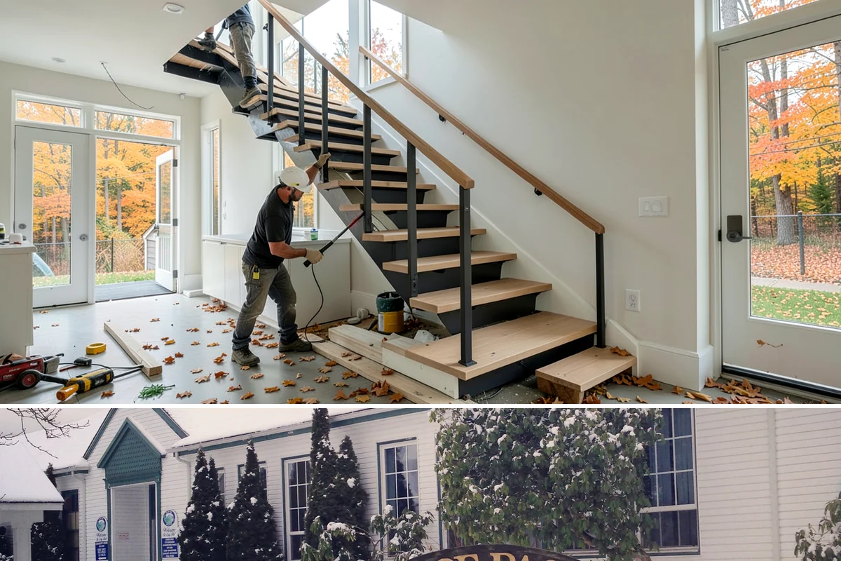 Attached ADU Construction in Pacific, King County, WA - Attached ADU work involves some exterior tie-in, so scheduling the connection during drier weather keeps the existing home...