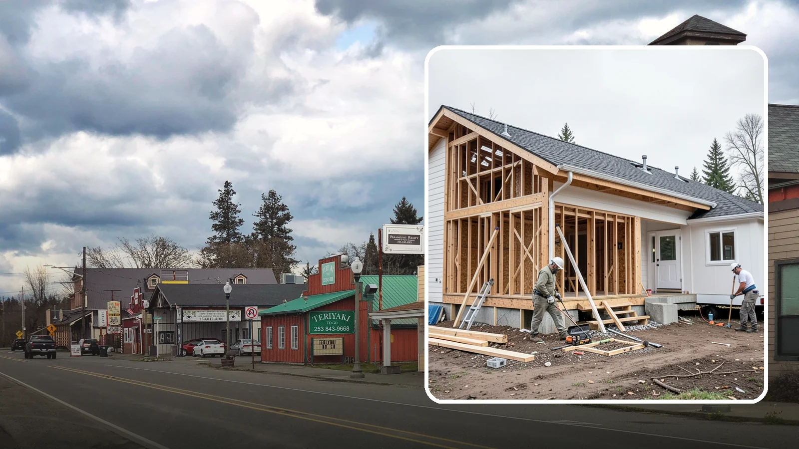 Attached ADU Construction in Roy, Pierce County, WA - Attached ADU construction that adds a connected living unit to your existing Western Washington home.