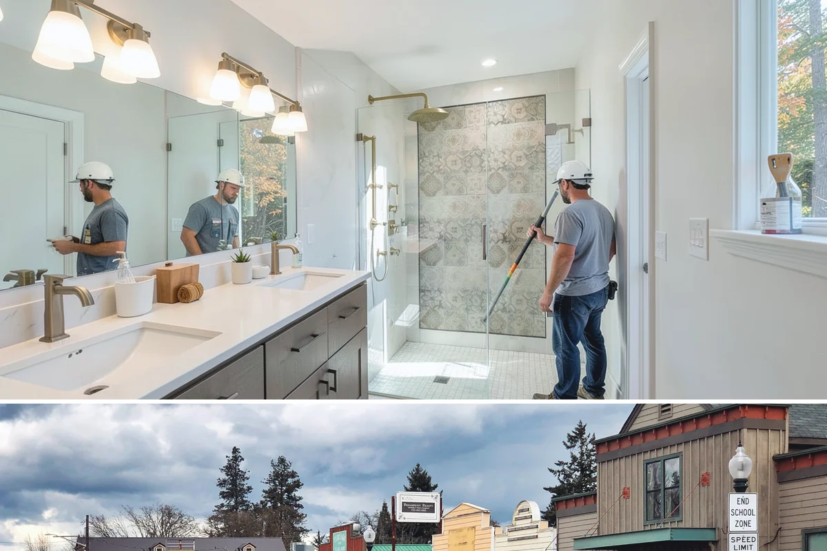 Attached ADU Construction in Roy, Pierce County, WA - Attached ADU work involves some exterior tie-in, so scheduling the connection during drier weather keeps the existing home...