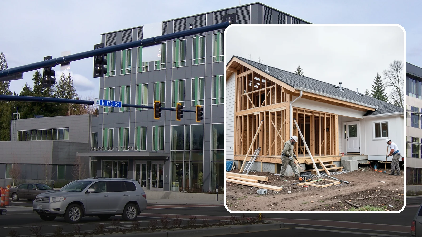 Attached ADU Construction in Shoreline, King County, WA - Attached ADU construction that adds a connected living unit to your existing Western Washington home.
