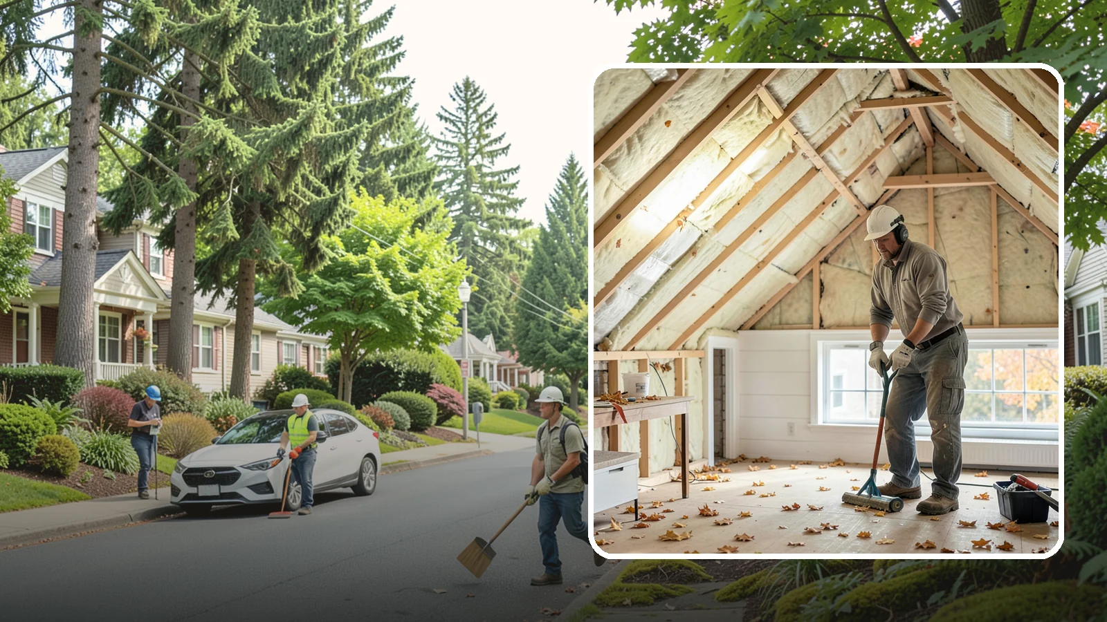 Attic Air Sealing in Beaux Arts Village, King County, WA - We seal attic air leaks that let warm, moist indoor air escape and undermine your insulation.