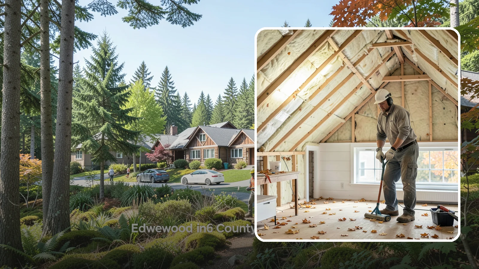Attic Air Sealing in Edgewood, Pierce County, WA - We seal attic air leaks that let warm, moist indoor air escape and undermine your insulation.