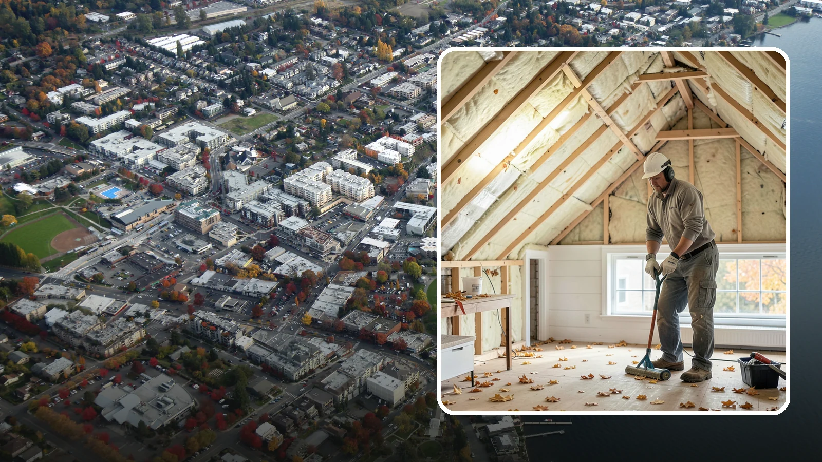 Attic Air Sealing in Kirkland, King County, WA - We seal attic air leaks that let warm, moist indoor air escape and undermine your insulation.