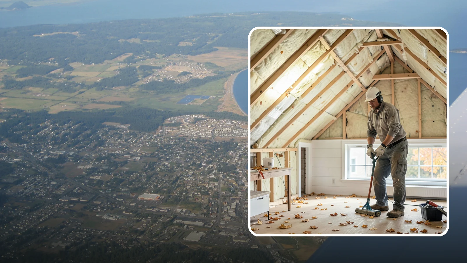 Attic Air Sealing in Oak Harbor, Island County, WA - We seal attic air leaks that let warm, moist indoor air escape and undermine your insulation.