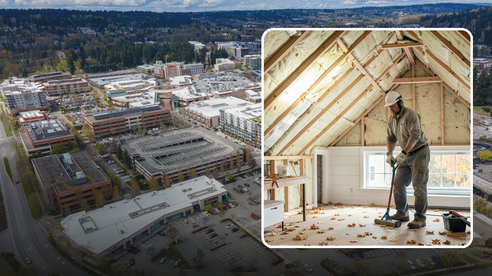 Attic Air Sealing in Redmond, King County, WA - We seal attic air leaks that let warm, moist indoor air escape and undermine your insulation.