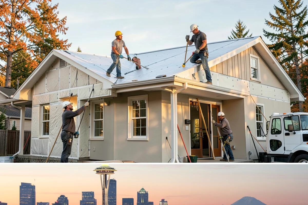 Attic Air Sealing in Seattle, King County, WA - Air sealing is ideal in fall before heating season, though it delivers value in any season.