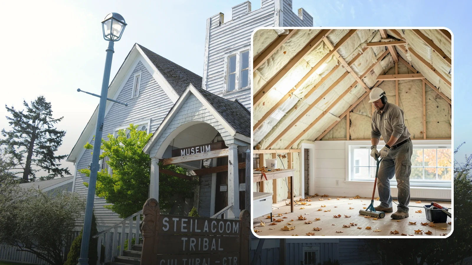 Attic Air Sealing in Steilacoom, Pierce County, WA - We seal attic air leaks that let warm, moist indoor air escape and undermine your insulation.