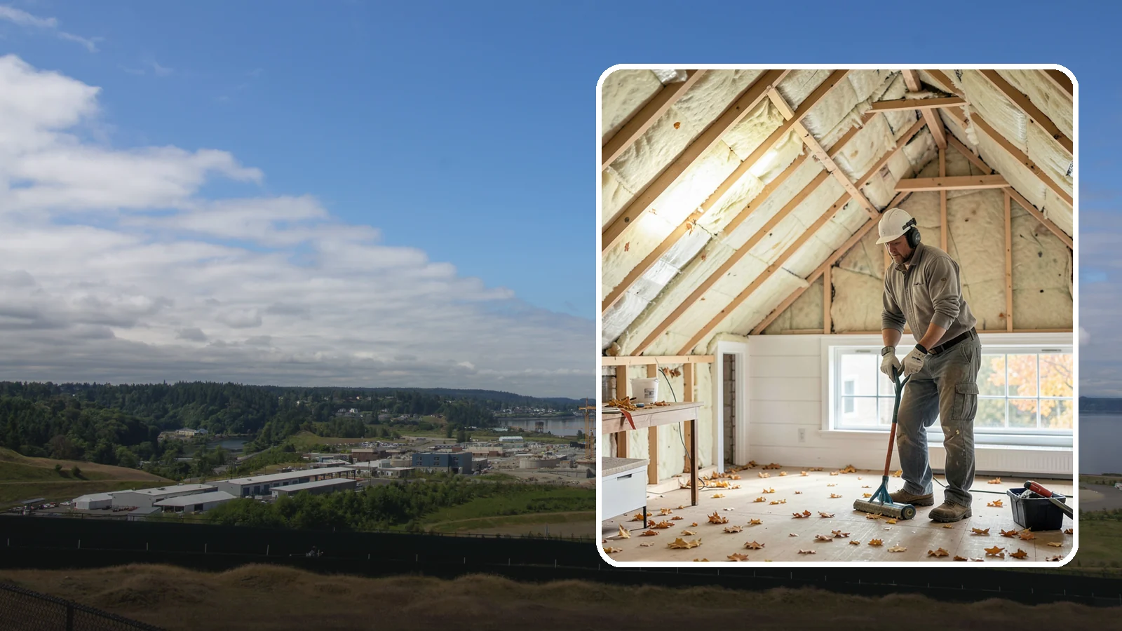 Attic Air Sealing in University Place, Pierce County, WA - We seal attic air leaks that let warm, moist indoor air escape and undermine your insulation.
