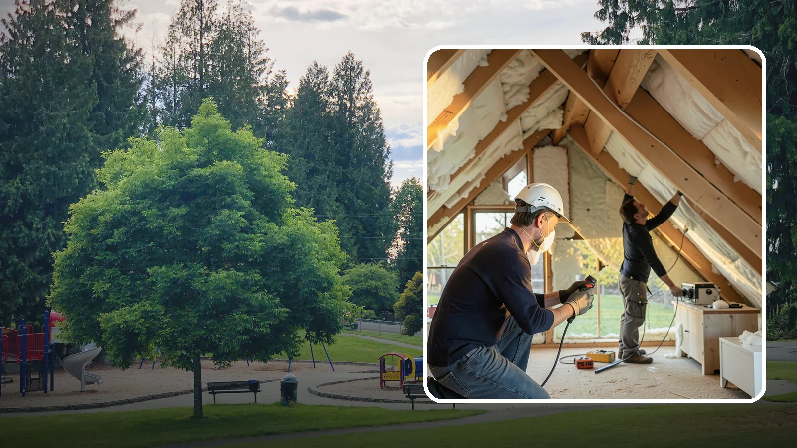 Attic Insulation Installation in Bonney Lake, Pierce County, WA - We add and upgrade attic insulation to keep Western Washington homes warmer in winter and lower on energy bills.