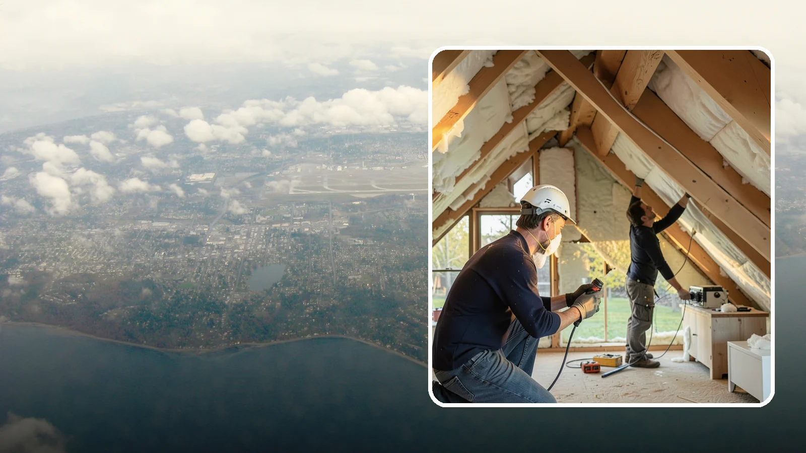 Attic Insulation Installation in Burien, King County, WA - We add and upgrade attic insulation to keep Western Washington homes warmer in winter and lower on energy bills.