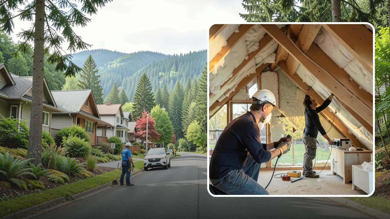 Attic Insulation Installation in Darrington, Snohomish County, WA - We add and upgrade attic insulation to keep Western Washington homes warmer in winter and lower on energy bills.