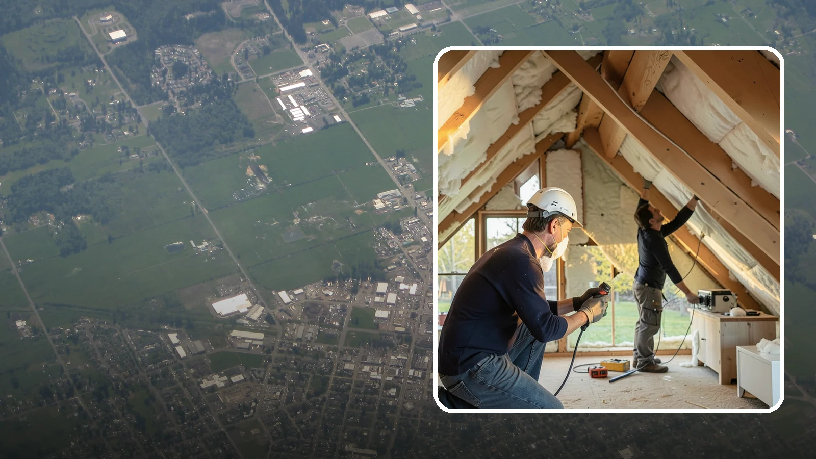 Attic Insulation Installation in Enumclaw, King County, WA - We add and upgrade attic insulation to keep Western Washington homes warmer in winter and lower on energy bills.