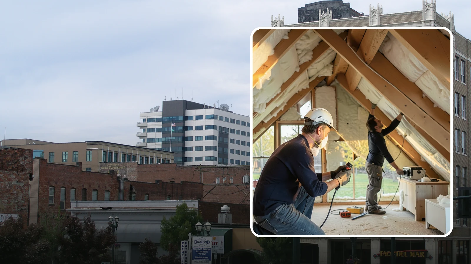 Attic Insulation Installation in Everett, Snohomish County, WA - We add and upgrade attic insulation to keep Western Washington homes warmer in winter and lower on energy bills.