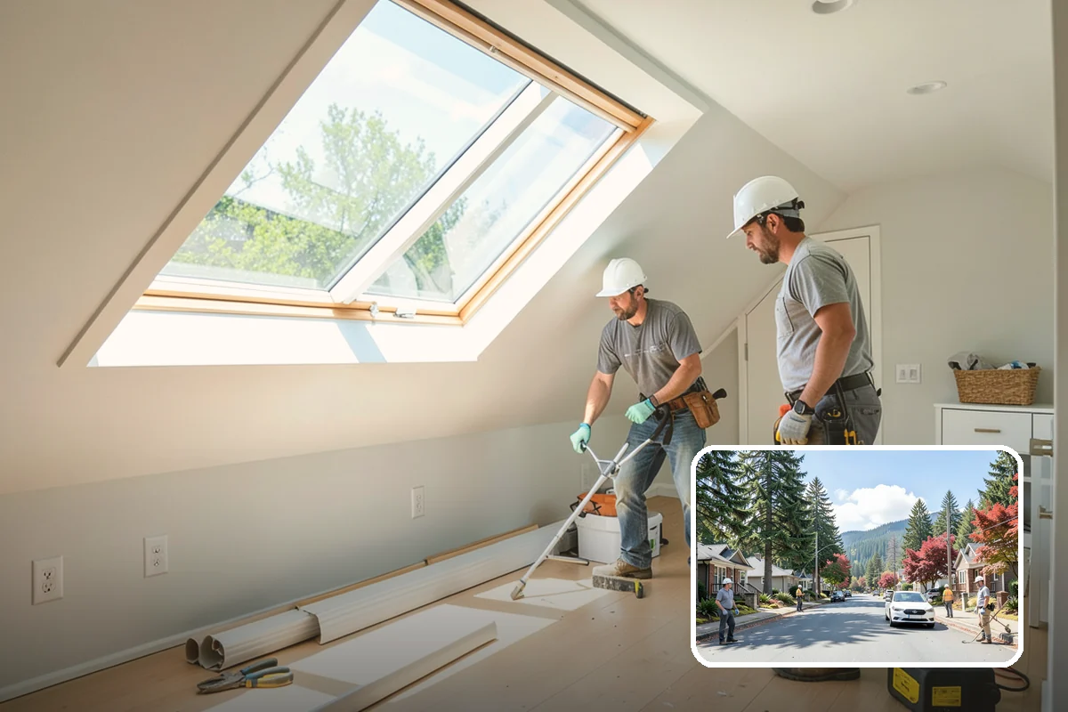 Attic Insulation Installation in Hunts Point, King County, WA - Reduces winter heat loss and heating bills