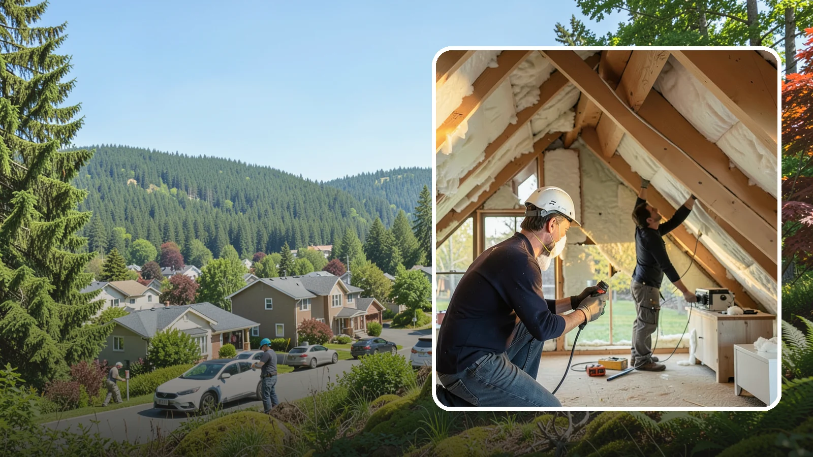 Attic Insulation Installation in Index, Snohomish County, WA - We add and upgrade attic insulation to keep Western Washington homes warmer in winter and lower on energy bills.