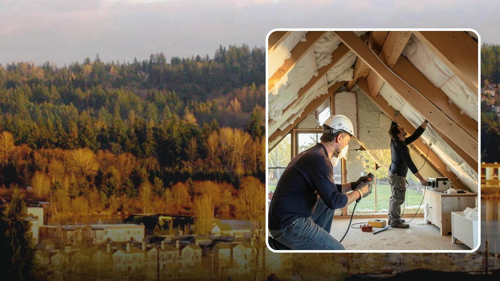 Attic Insulation Installation in Kenmore, King County, WA - We add and upgrade attic insulation to keep Western Washington homes warmer in winter and lower on energy bills.
