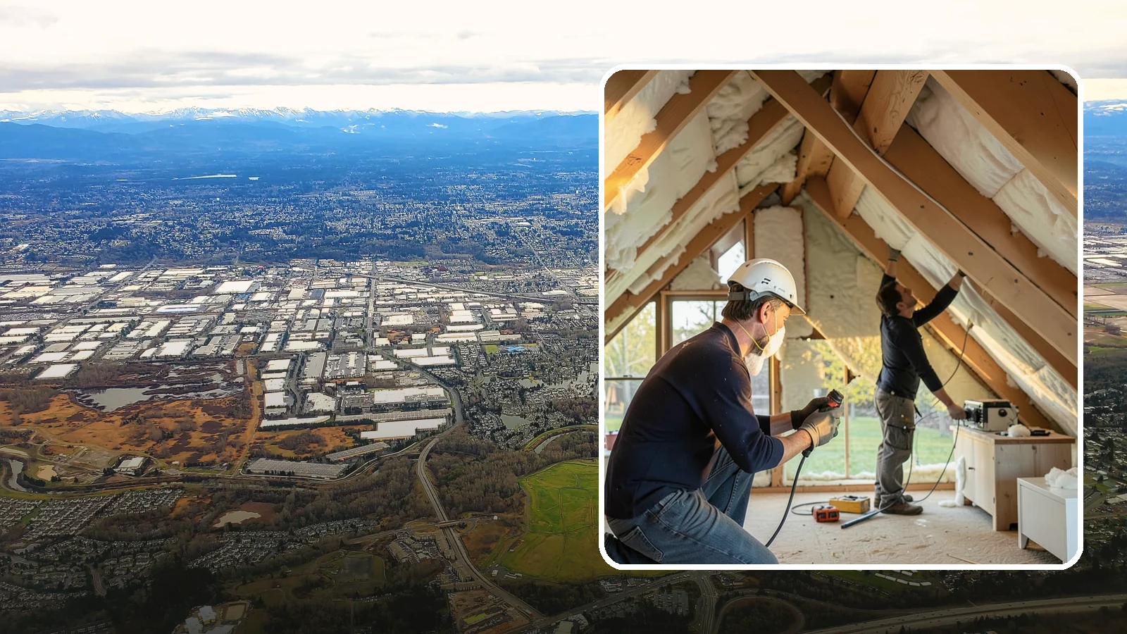 Attic Insulation Installation in Kent, King County, WA - We add and upgrade attic insulation to keep Western Washington homes warmer in winter and lower on energy bills.