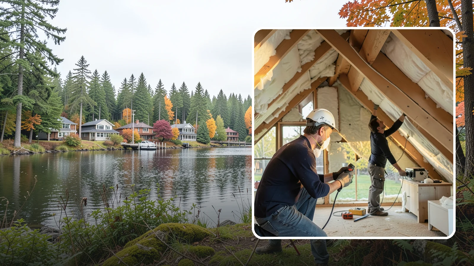 Attic Insulation Installation in La Conner, Skagit County, WA - We add and upgrade attic insulation to keep Western Washington homes warmer in winter and lower on energy bills.