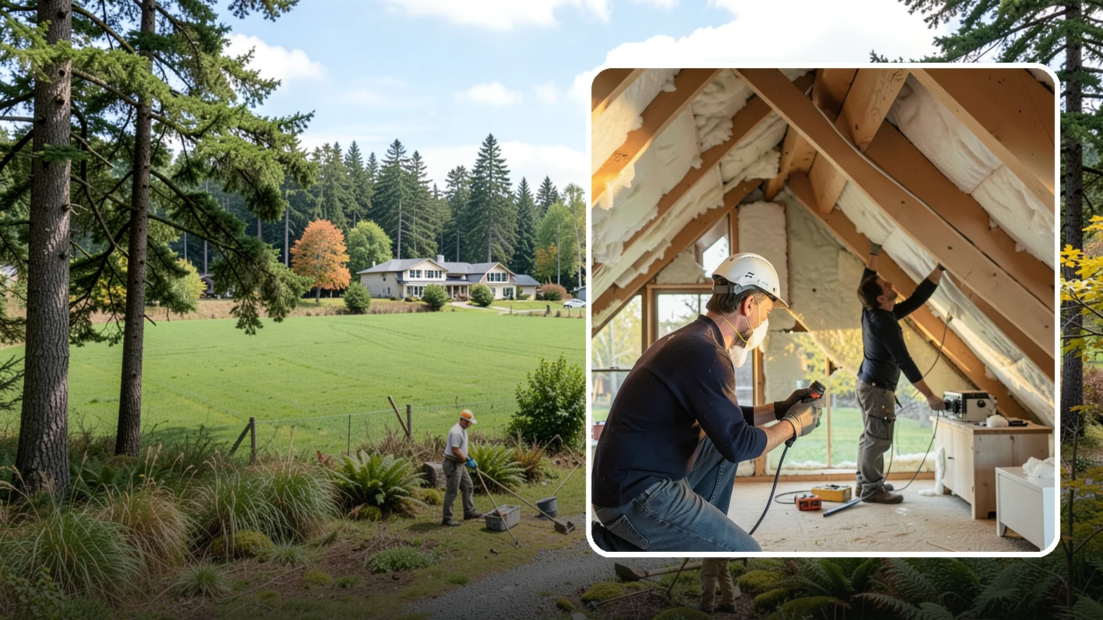 Attic Insulation Installation in Lyman, Skagit County, WA - We add and upgrade attic insulation to keep Western Washington homes warmer in winter and lower on energy bills.