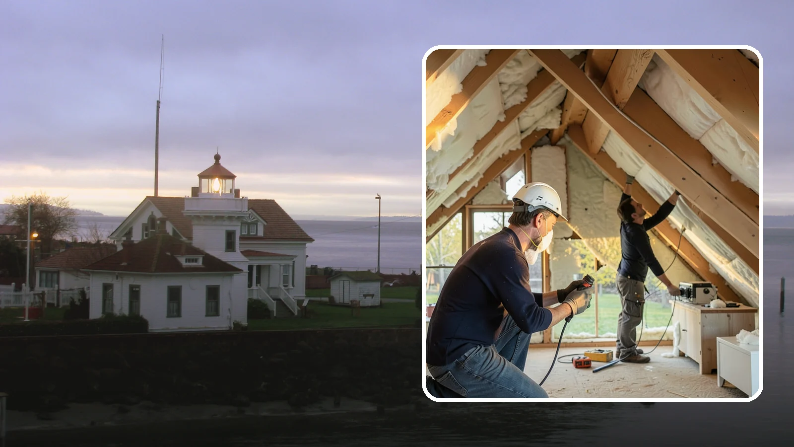 Attic Insulation Installation in Mukilteo, Snohomish County, WA - We add and upgrade attic insulation to keep Western Washington homes warmer in winter and lower on energy bills.