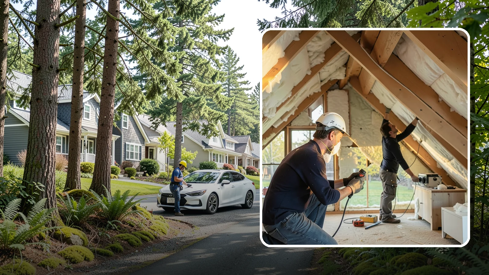Attic Insulation Installation in Normandy Park, King County, WA - We add and upgrade attic insulation to keep Western Washington homes warmer in winter and lower on energy bills.
