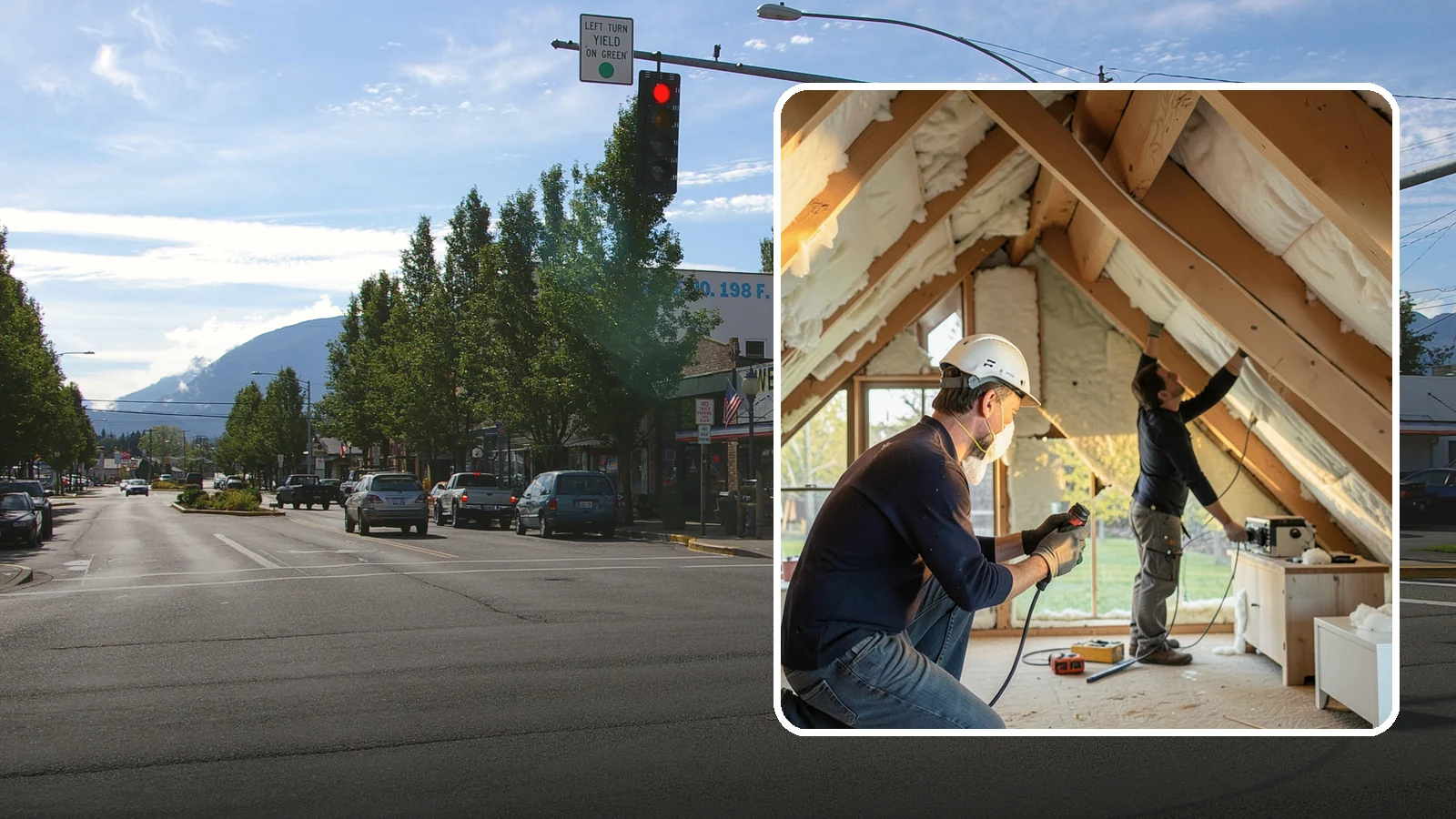 Attic Insulation Installation in North Bend, King County, WA - We add and upgrade attic insulation to keep Western Washington homes warmer in winter and lower on energy bills.