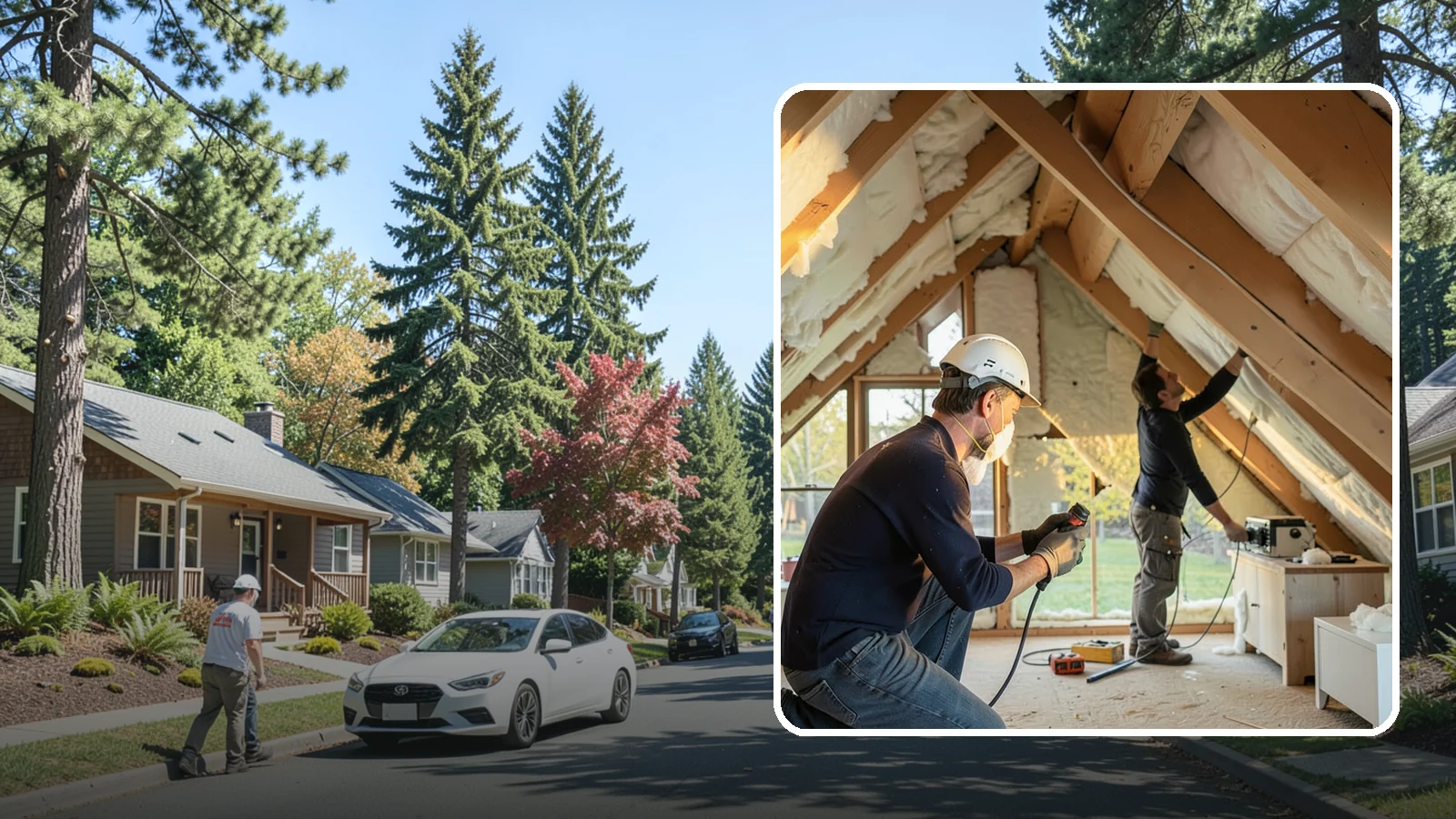 Attic Insulation Installation in Orting, Pierce County, WA - We add and upgrade attic insulation to keep Western Washington homes warmer in winter and lower on energy bills.