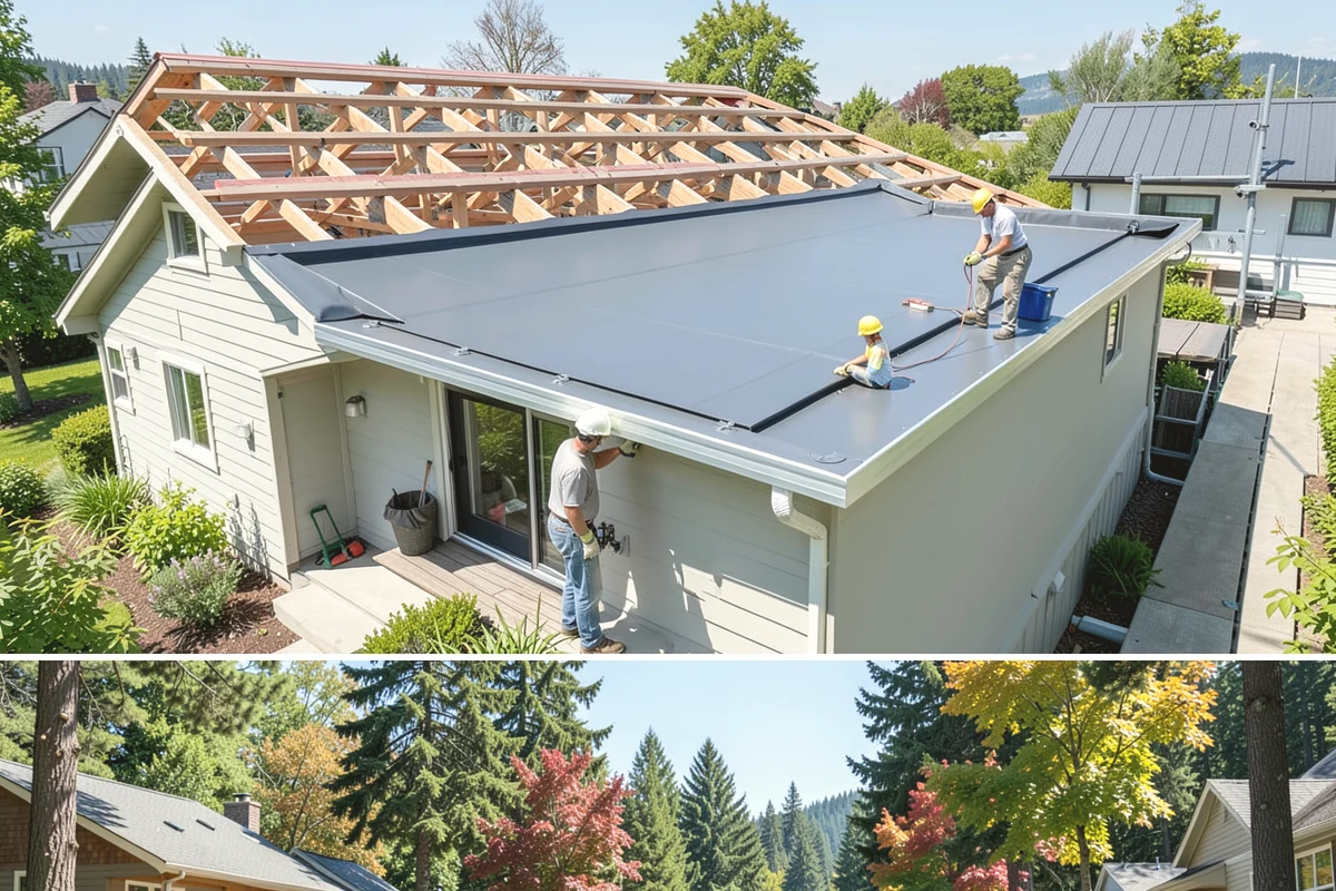 Attic Insulation Installation in Orting, Pierce County, WA - Fall is an ideal time to upgrade attic insulation before heating season, though we install comfortably year-round.