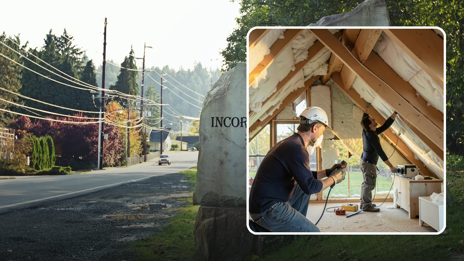 Attic Insulation Installation in Wilkeson, Pierce County, WA - We add and upgrade attic insulation to keep Western Washington homes warmer in winter and lower on energy bills.