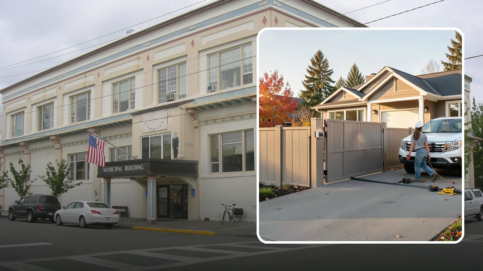 Automatic Gate Installation in Anacortes, Skagit County, WA - A motorized automatic gate that adds security and convenience to your driveway or property entrance.