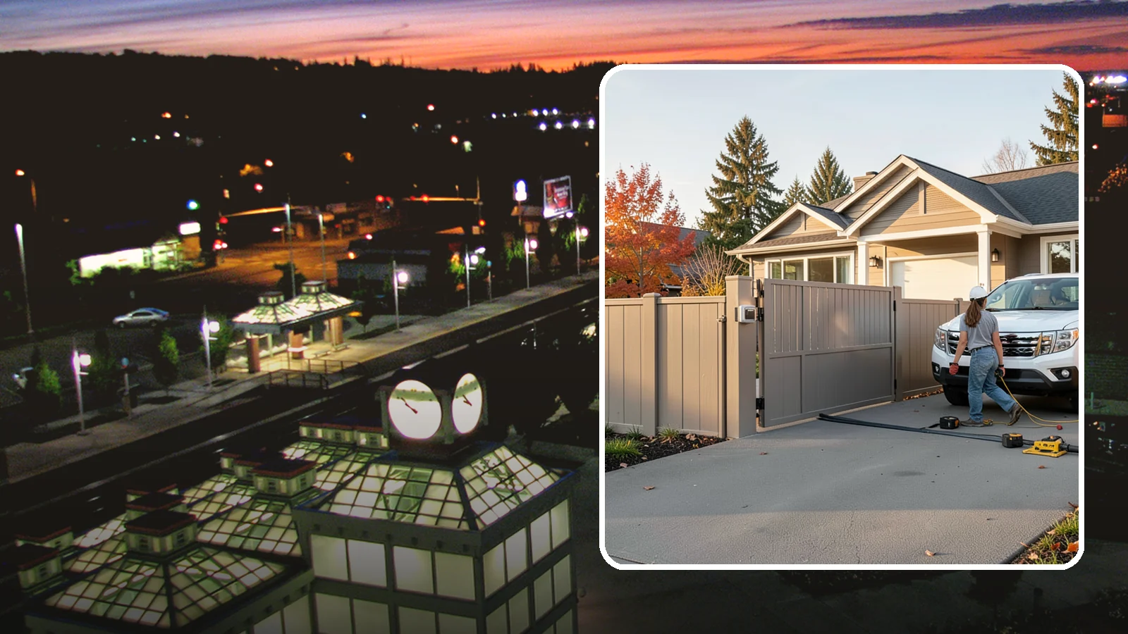 Automatic Gate Installation in Auburn, King County, WA - A motorized automatic gate that adds security and convenience to your driveway or property entrance.