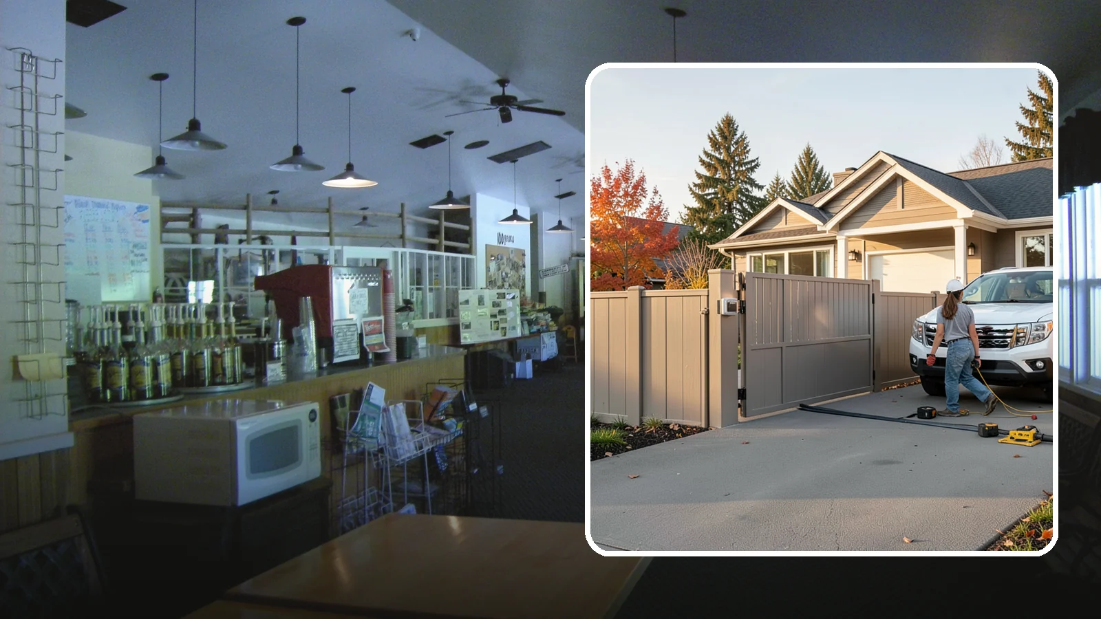 Automatic Gate Installation in Black Diamond, King County, WA - A motorized automatic gate that adds security and convenience to your driveway or property entrance.