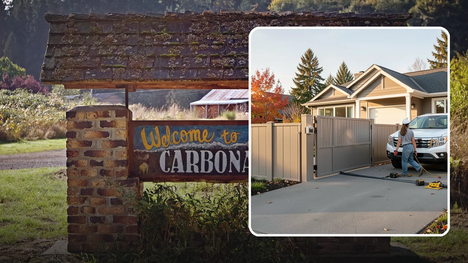 Automatic Gate Installation in Carbonado, Pierce County, WA - A motorized automatic gate that adds security and convenience to your driveway or property entrance.