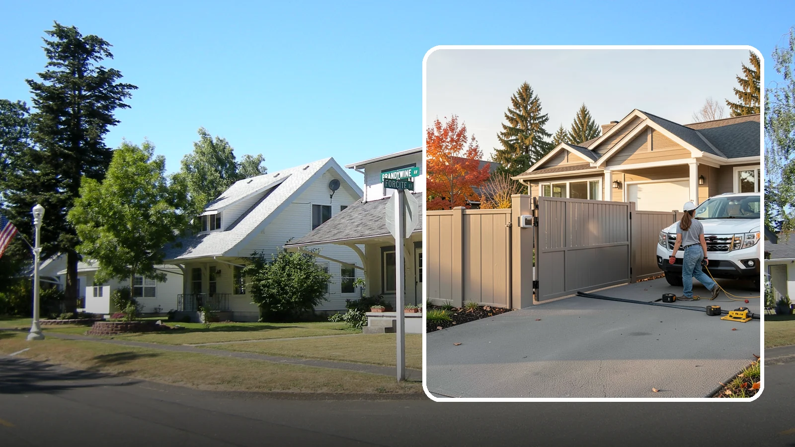 Automatic Gate Installation in DuPont, Pierce County, WA - A motorized automatic gate that adds security and convenience to your driveway or property entrance.