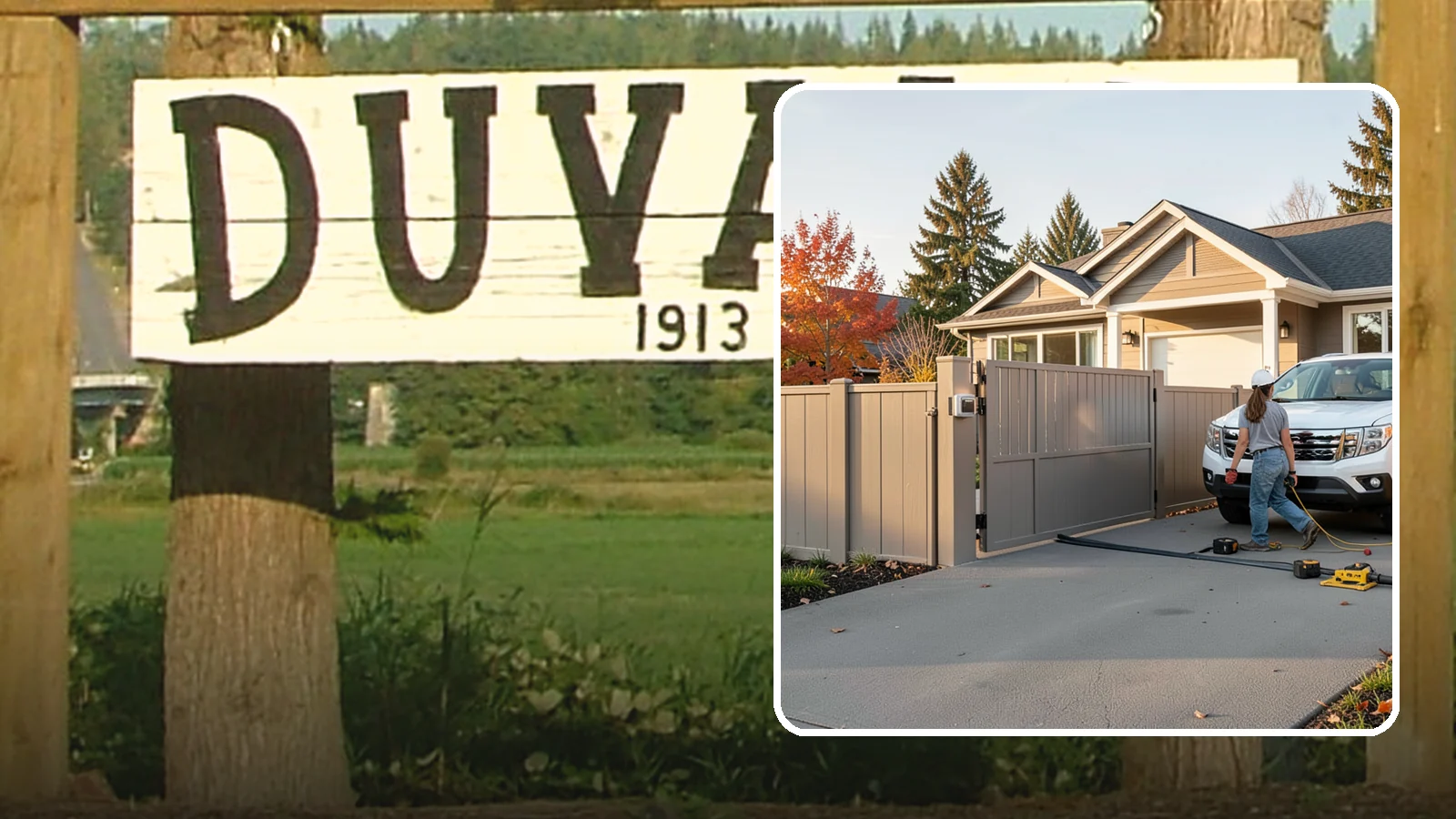 Automatic Gate Installation in Duvall, King County, WA - A motorized automatic gate that adds security and convenience to your driveway or property entrance.