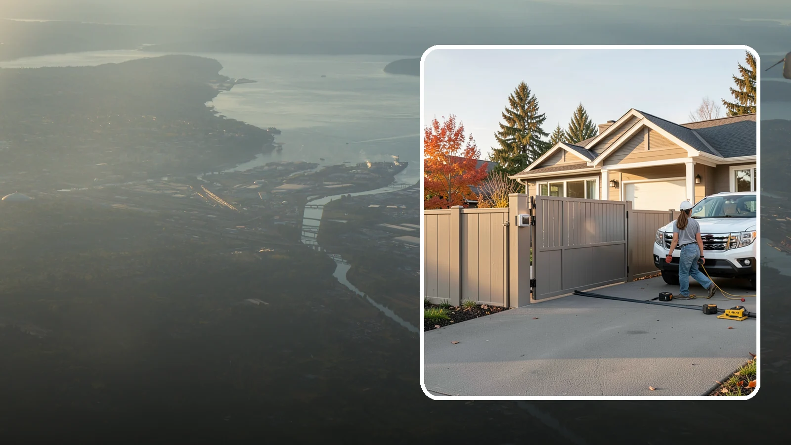 Automatic Gate Installation in Fife, Pierce County, WA - A motorized automatic gate that adds security and convenience to your driveway or property entrance.