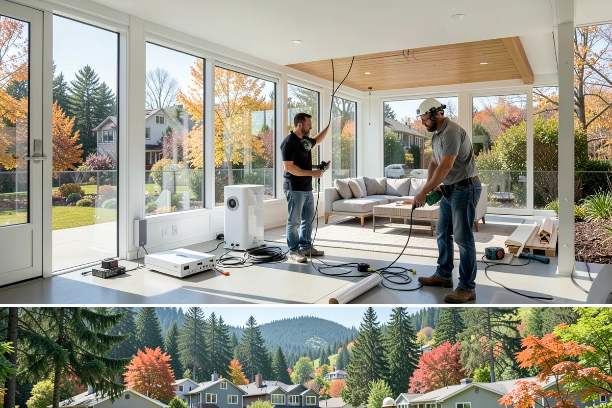 Automatic Gate Installation in Fircrest, Pierce County, WA - Dry-season installation protects wiring and lets footings cure before wet weather.