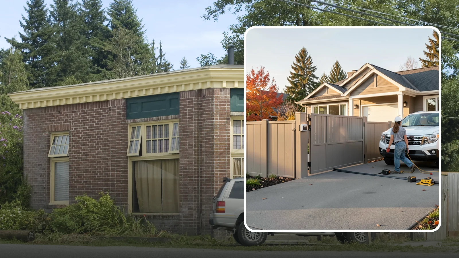 Automatic Gate Installation in Hamilton, Skagit County, WA - A motorized automatic gate that adds security and convenience to your driveway or property entrance.
