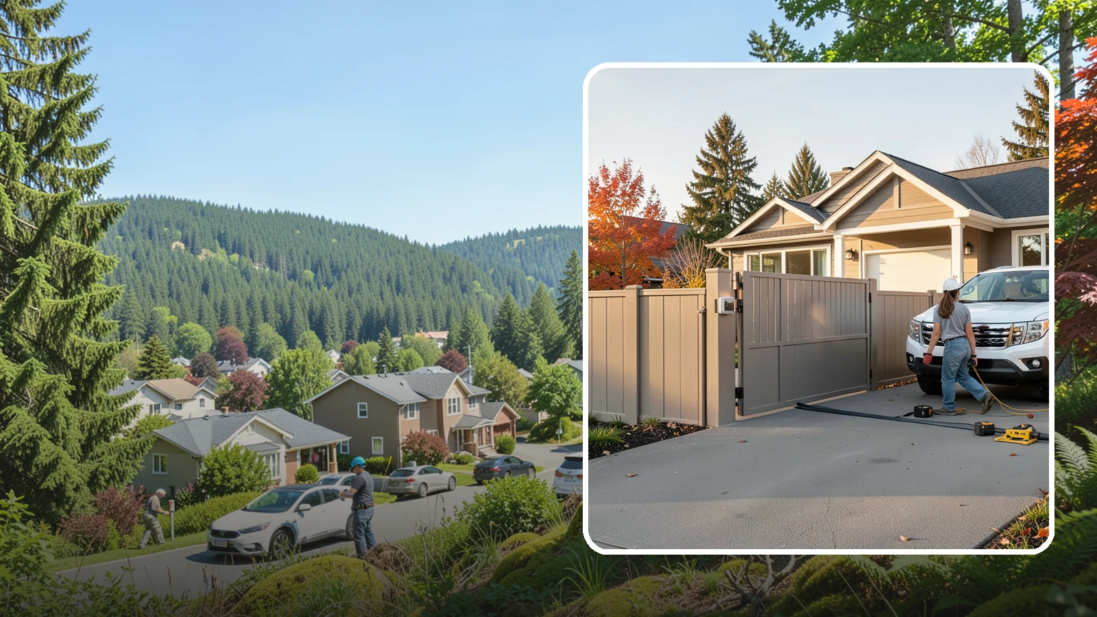Automatic Gate Installation in Index, Snohomish County, WA - A motorized automatic gate that adds security and convenience to your driveway or property entrance.