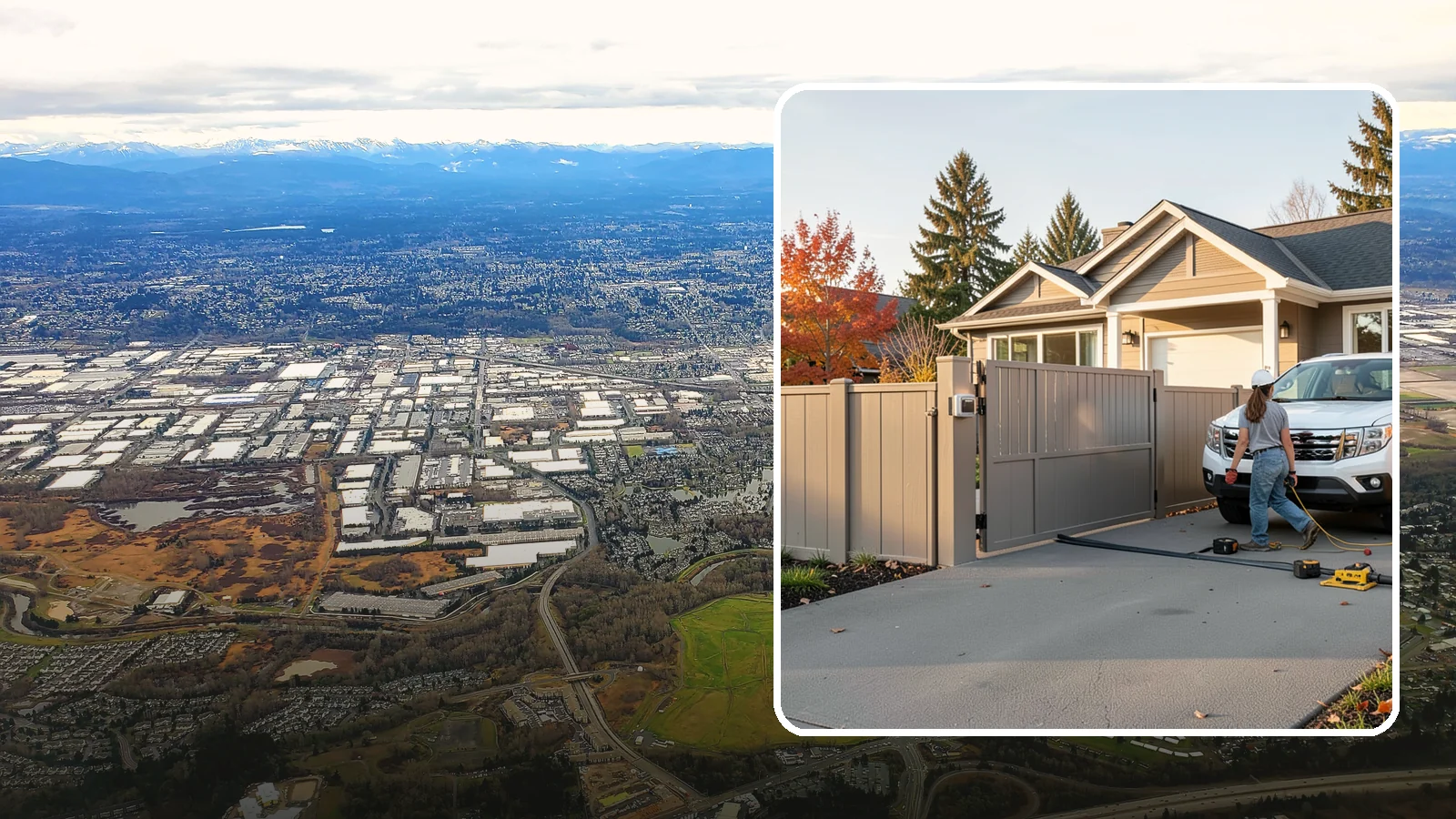 Automatic Gate Installation in Kent, King County, WA - A motorized automatic gate that adds security and convenience to your driveway or property entrance.