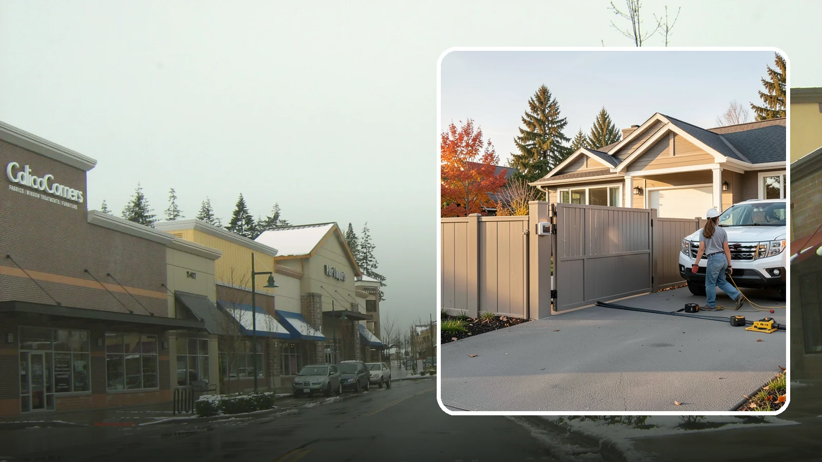 Automatic Gate Installation in Mill Creek, Snohomish County, WA - A motorized automatic gate that adds security and convenience to your driveway or property entrance.